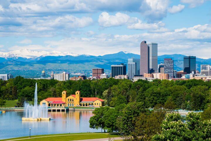 Denver Colorado Business Skyline
