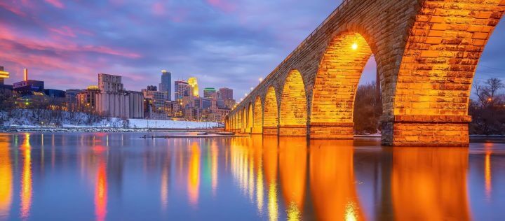 Minneapolis Minnesota Business Skyline