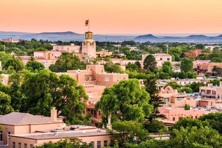 New Mexico business skyline